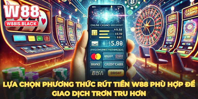 Lựa chọn phương thức rút tiền w88 phù hợp để giao dịch trơn tru hơn