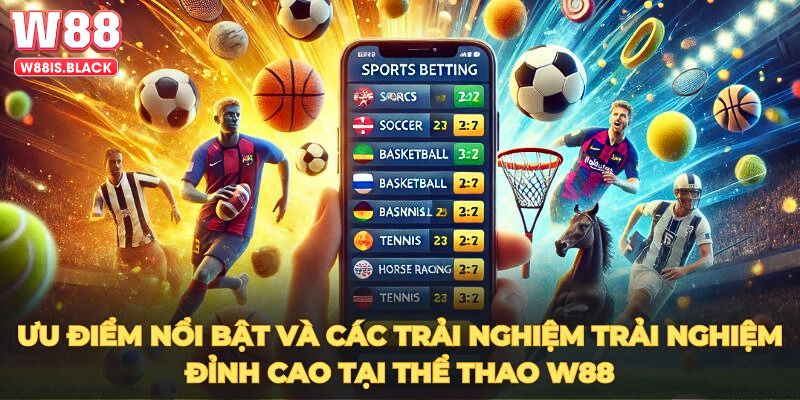 Ưu điểm nổi bật và các trải nghiệm đỉnh cao tại thể thao W88