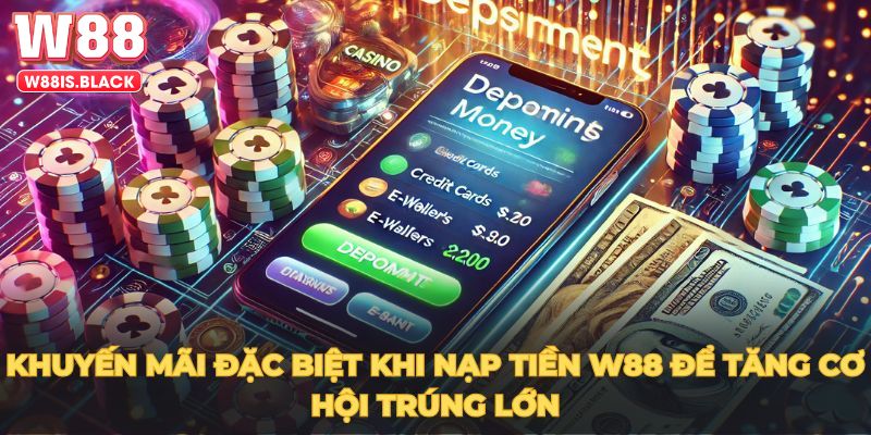 Khuyến mãi đặc biệt khi nạp tiền W88 để tăng cơ hội trúng lớn